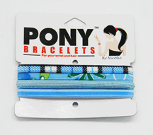 Pony Bracelet Asst Blues